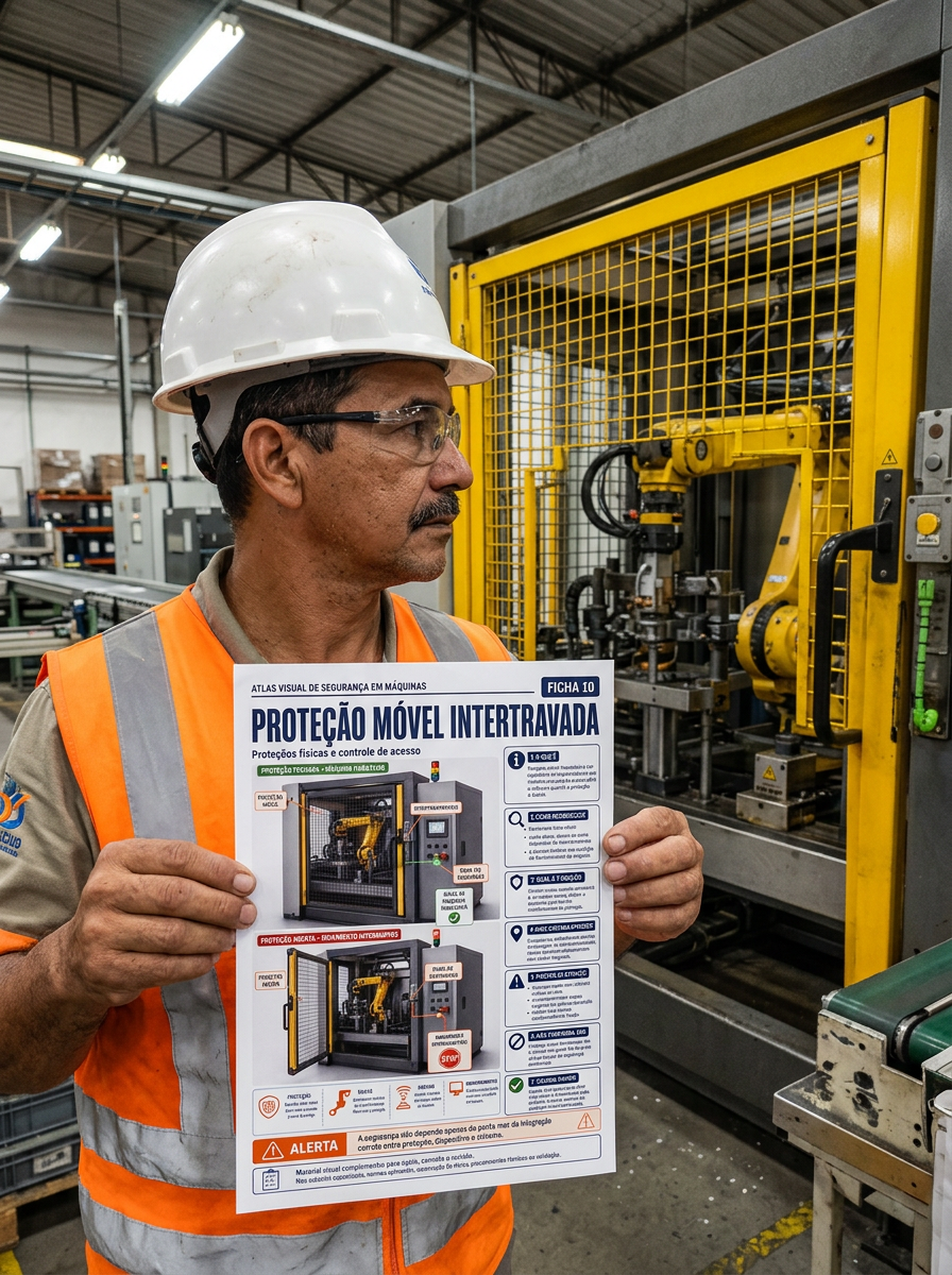 Ficha impressa do Atlas Visual em uso