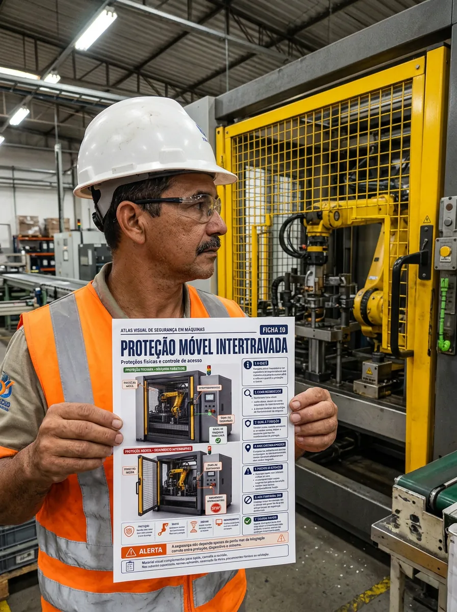 Ficha impressa do Atlas Visual em uso